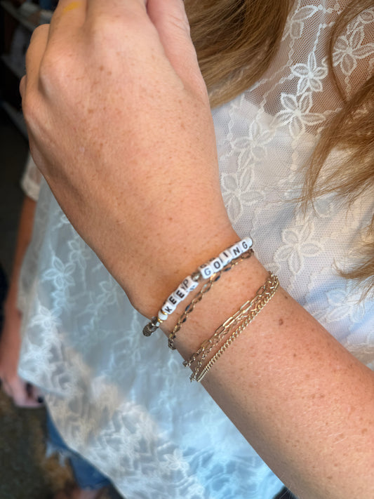 Keep Going. Bracelet